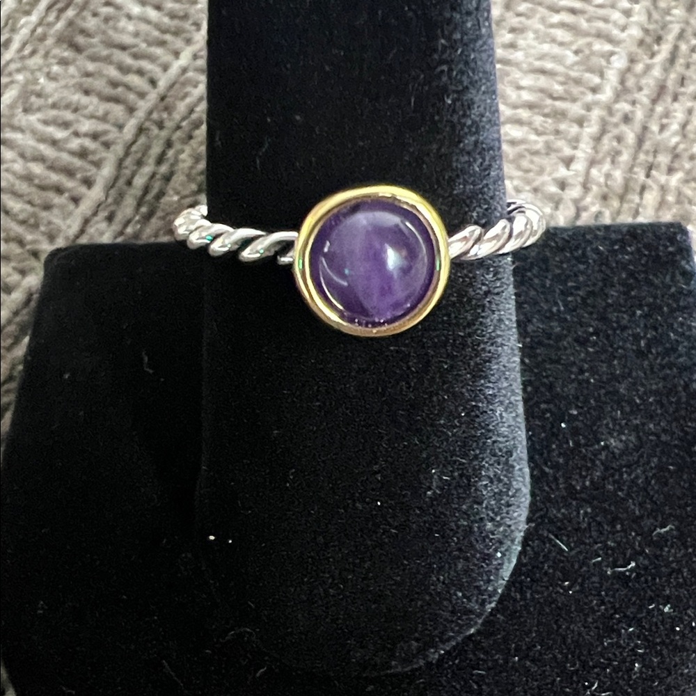 Elegant Purple Women's Ring costume jewelry size 9